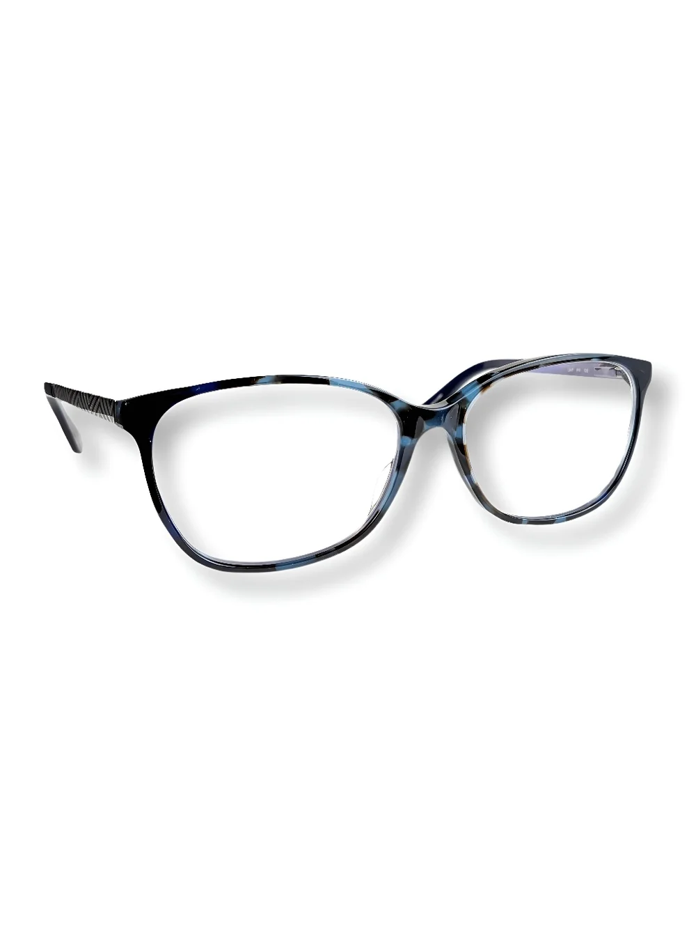 Liz Claiborne L647 Cat-Eye Glasses Havana Blue 51-16-135